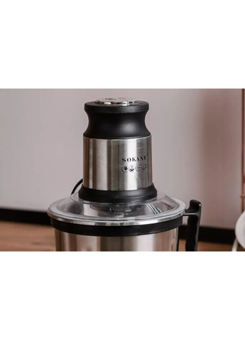 Чоппер подрібнювач із чашею 3 літри нержавіюча сталь овочерізка для кухні кухонний комбайн ProDobro (364190345)