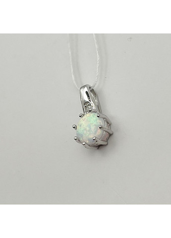Срібний кулон з білим опалом 0,95 г No Brand (369737751)