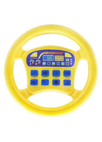 Интерактивная игрушка "Руль" QX-1899, в пакете (6902299130342) Жёлтый No Brand (391008986)