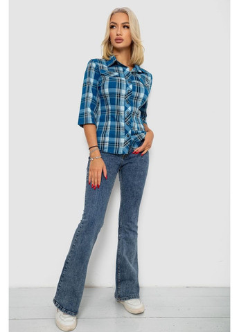 Темно-бирюзовая кэжуал рубашка Ager