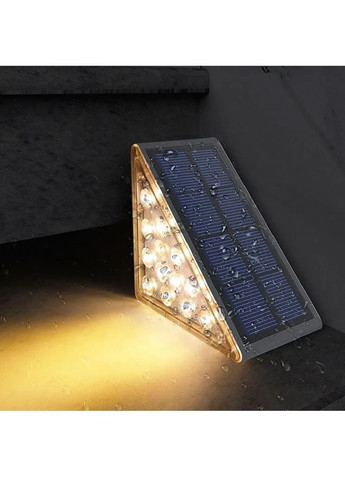 Комплект набор угловых фонарей светильников с работой от солнечной батареи на ступеньки лестницу 13 LED 4 штуки (480734-Prob) Unbranded (341382530)