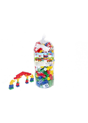 Конструктор с крупными деталями 190 элементов для детей от 3 лет цветной набор для творчества ТехноК (368756588)