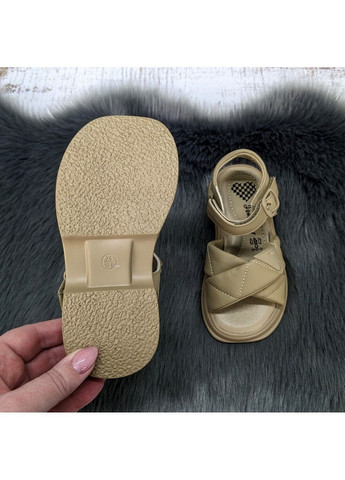 Кофейные босоножки сандалии детские для девочки Jong Golf