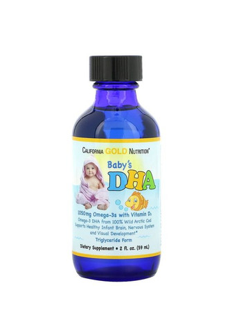 Жирные кислоты Baby's DHA, 59 мл California Gold Nutrition (324420680)