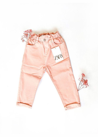 Розовые джинсы 98 см розовый артикул л193 Zara