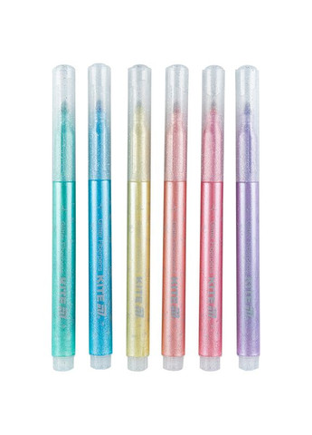 Фломастеры 6 цв. /K-1148/ с блестками, Creative пастель (1/12) Kite (367761619)