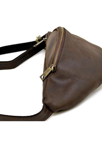 Сумка на пояс через плече жіноча з натуральної шкіри середня Коричневий 35144 TARWA (335008028)