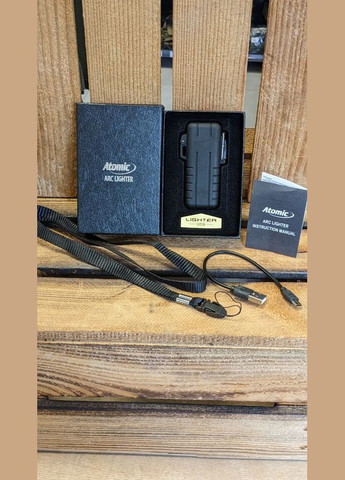 Запальничка електронна тактична ATOMIC Чорна Micro USB FEUERZEUG TRÖBER 'ATOMIC XARC' AUFLADBAR 15210000(21.28020) Mil-Tec (292132419)