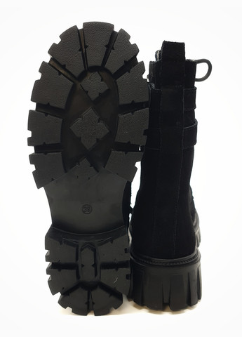 Жіночі черевики зимові чорні замшеві II-11-6 23 см (р) It is (259299480)