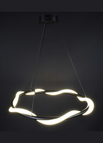 Люстра світлодіодна підвісна LED світильник для квартири на стелю лед 27943 Чорний 30-150х62х62 см. Sunnysky (364490743)