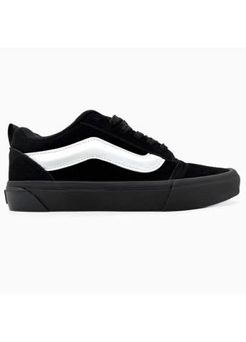 КЕДЫ ЖЕНСКИЕ VANS KNU SKOOL BLACK ВАНС КНУ СКУЛ No Brand чёрные демисезоны (367169968)