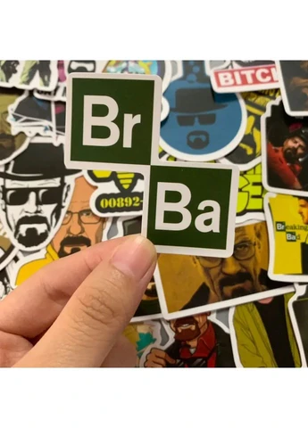 Стикерпак Breaking Bad — 50 виниловых наклеек LTC LLC20201117002 (395873493)