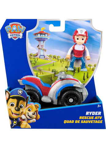 Щенячий патруль Спасательный квадроцикл и фигурка Райдер Paw Patrol Ryder's Rescue ATV Vehicle with Collectible Figure Spin Master (365251689)