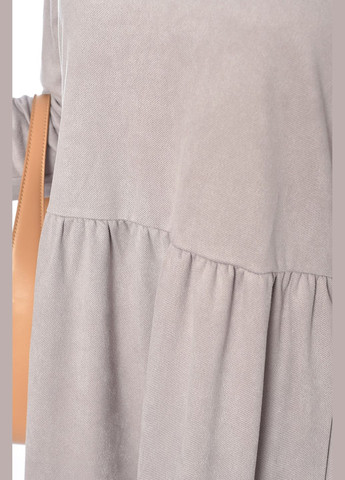 Сіра джинсова сукня жіноча напівбатальна сірого кольору а-силует Let's Shop однотонна