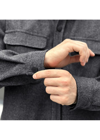 Темно-серая повседневный рубашка Pobedov