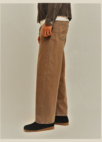 Джинси JJIRON JJORIGINAL SQ 075 SN chocolate brown дуже вільного крою 32/32 Jack & Jones (333155287)