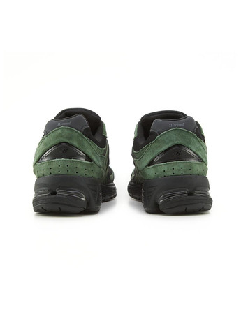 Темно-зеленые демисезонные кроссовки мужские new balance No Brand 2002R Gore-Tex Green Black