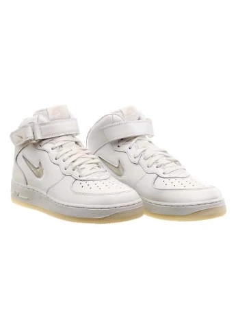 Білі чоловічі кросівки air force 1 mid ’07 білий демісезон Nike