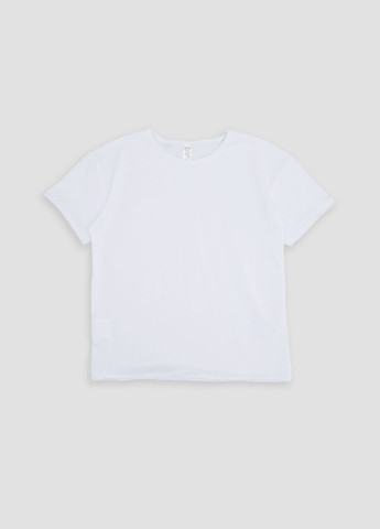 Белая летняя футболка с коротким рукавом для мальчика цвет белый цб-00243590 Difa
