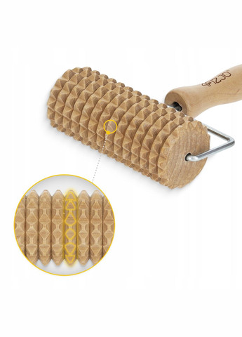 Масажний ролик для тіла ручний, дерев'яний () 4FIZJO P-5905973400251 (360890098)