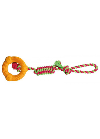 Игрушка Denta Fun Кольцо на веревке для собак, 41 см, d:12 см (резина) Trixie (362702732)