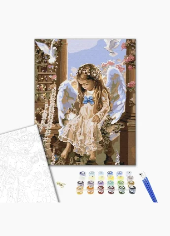 Картина за номерами Маленьке янголятко 40 х 50 BS52671 Brushme (348359717)