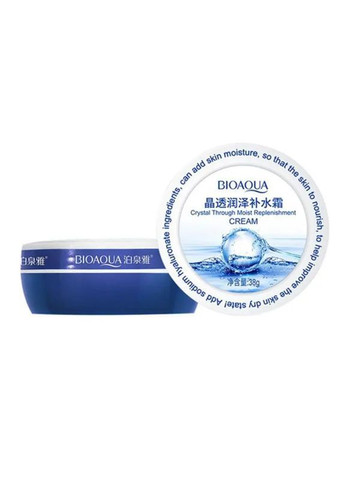 Увлажняющий крем для лица с гиалуроновой кислотой Crystal Through Moist Replenishment Cream, 38 мл Bioaqua (362588614)