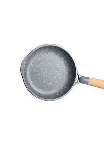 Алюминиевая сковорода 1,4 л, мраморное антипригарное покрытие Ø 22 см, толстое дно серый MGC (356460598)