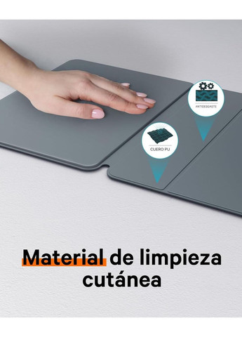 Клавіатура-чохол для iPad Air 2024 11”, Air 5/Air 4 10.9”, iPad Pro 11 4, 3, 2, 1 покоління, магнітна, ультратонка, сіра QWERTY No Brand (366422023)