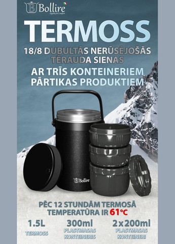 Термос харчовий для їжі 1.5 л (BR-3507) Bollire (334009097)