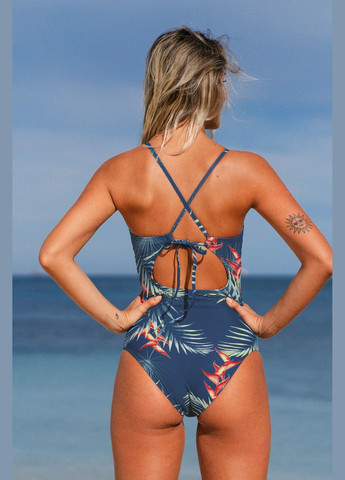 Темно-синій літній купальник CUPSHE