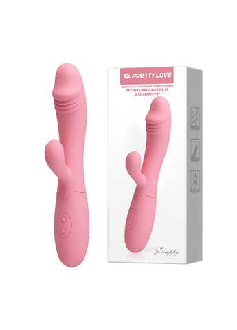 Вібратор вагінальний- Pretty Love Snappy Vibrator Light Pink Drive 19cm LyBaile (335863049)