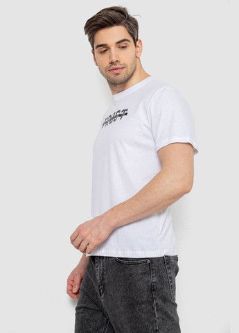 Біла футболка чоловіча з принтом з коротким рукавом Sport Line Футболка