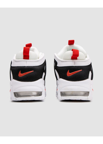 Черные демисезонные кроссовки мужские nike air more uptempo white / black найк аир мор аптемпо No Brand