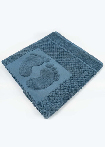 GM Textile махровое полотенце жаккардовое для ног 50х70см 600г/м2 () бирюзовый производство -