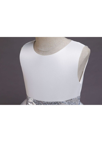 Белое нарядное детское платье «снежинка, снежная королева» – белое пышное новогоднее платье для девочки софия + подъюбник No Brand (371897580)