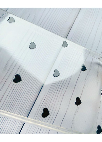 Чохол з потовщеними кутами на Samsung Galaxy S23 Ultra Сердечка чорні (принт 402) Creative (355395556)