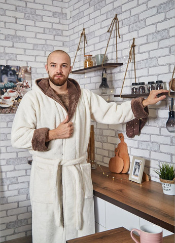 Халат махровый мужской длинный, теплый No Brand халат (299332072)