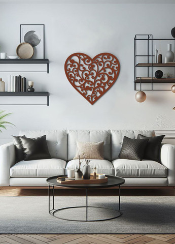Настенный декор для дома, картина лофт "Любящее сердце", декоративное панно 30х33 см Woodyard (292114098)