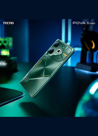 Смартфон POVA 6 NEO (LI6) 6.78" 8/256ГБ, 2SIM, 7000мА • год, Comet Green Tecno (316391607)