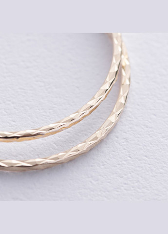 Сережки - кільця в жовтому золоті с08697 Oniks (264393086)