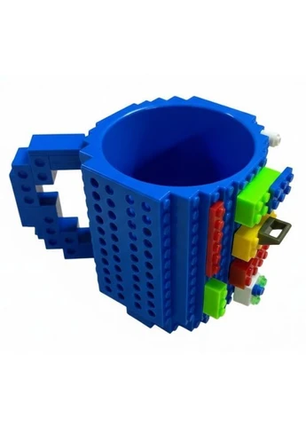 Кухоль-конструктор Build-On Brick Mug для кави та чаю 350 мл Блакитний (2104619136) No Brand (379647219)