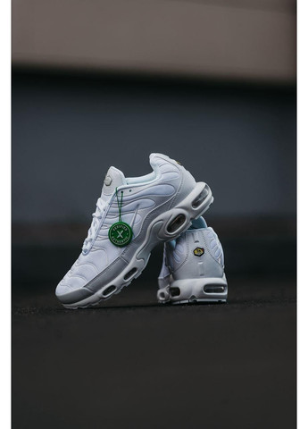 Білі Осінні кросівки чоловічі nike air max tn full white найк аір макс тн плюс No Brand