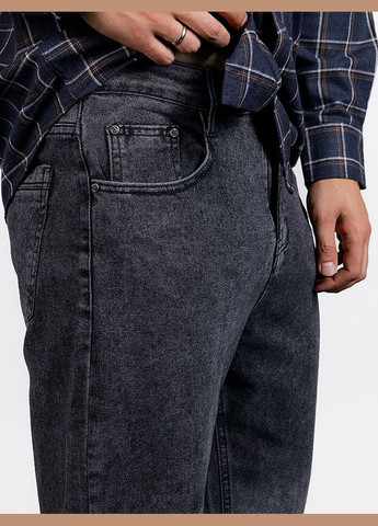 Чоловічі джинси мом колір темно-сірий ЦБ-00233730 Atwolves (282925526)