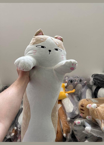 М'яка плюшева іграшка із серії Кіт батон подушка обійми кота, пастельний 110 см КІМ (303137227)