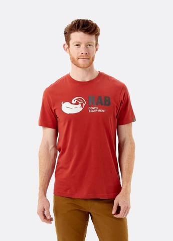 Красная футболка stance vintage ss tee Rab