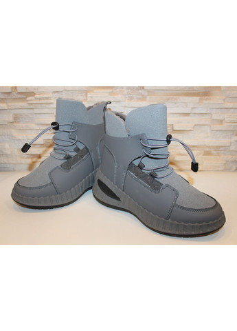 Черевики жіночі зимові сірі No Brand Черевики зимові жіночі (366320318)