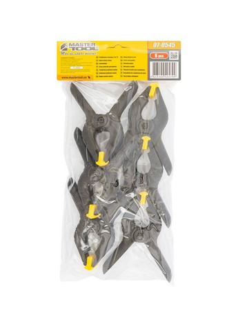 Струбцина столярная A-Type пружинная 110 мм захват 45 мм набор 6 шт 07-0545 Mastertool (364964770)