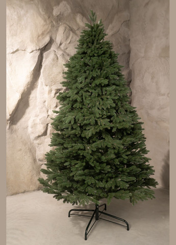 Искусственная литая елка Букингем Зеленая 1.80м с подставкой на 30% больше веточек Yalunka Tobi (347585325)