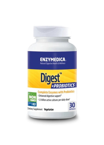 Ферменти для травлення Digest Basic+Probiotics - 30 caps Enzymedica (280899256)